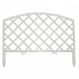 Декоративный заборчик Решетка, белый