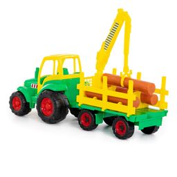 Чемпион, трактор + прицеп-лесовоз (в сеточке) - Полесье фото 2