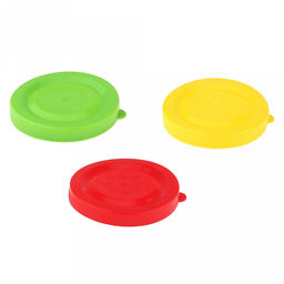 Крышка полиэтиленовая хозяйственная СКО д82мм - классическая, "Виктория", цвета микс (Россия)