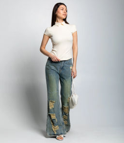 Футболка #КТ6845 (1), кремовый - Dommod фото 4