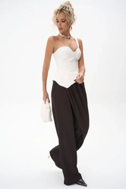 Брюки Шарлиз (шоколадный) - Эльза фото 9