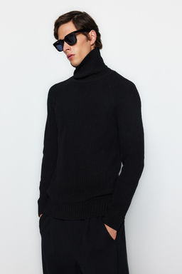 Trendyolmilla Man Ekru Slim Fit Yunlu Bal?kc? Yaka Reglan Kol Basic Triko Kazak TMNAW21KZ0404  фото 2