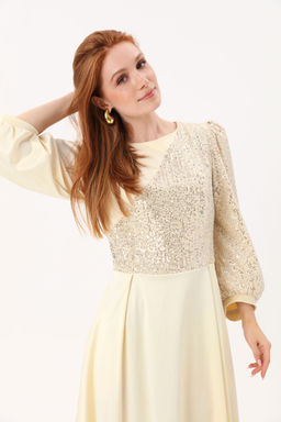 Платье NIKVA н416-4 сливочный - Liona style фото 5