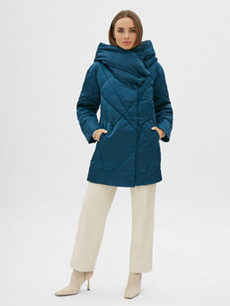 Conso/WEM 190501 - teal Полупальто утепленное женское