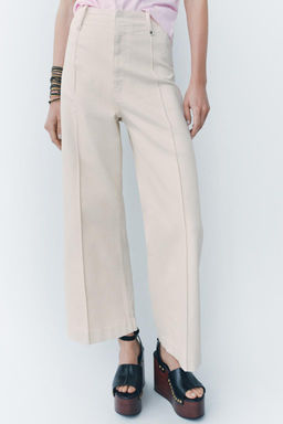 ZW COLLECTION WIDE-LEG HIGH-WAIST JEANS - Zara фото 67