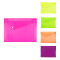 Expert Complete Trend NEON Папка-конверт с кнопкой A4 180 мкм волокно 10 шт. ассорти (EC211130200) EC211130211