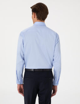 Koyu Mavi Regular Fit Uzun Kollu Basic G_mlek