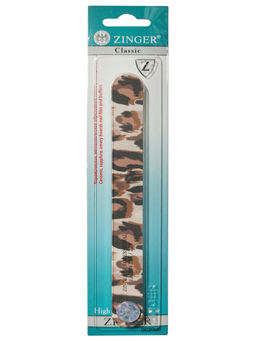 ZINGER пилка-наждак EA-304 Леопард 150/220 для натуральных и искусственных ногтей