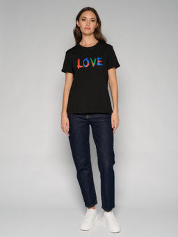 Футболка женская 12411-42025 black - Eleganzza фото 9