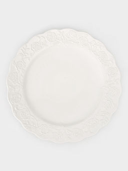 Тарелка Garden rose, d=26 см, фарфор, белая