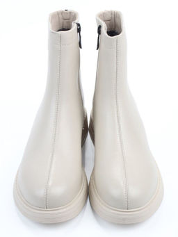 01-XKL21-225R LT. BEIGE Ботинки демисезонные женские (натуральная кожа, байка)