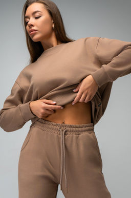 Женский костюм оверсайз из футера трехнитки Happyfox - Happy fox фото 2