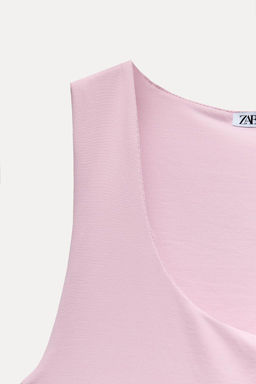 POLYAMIDE TOP WITH WIDE STRAPS - Zara фото 13