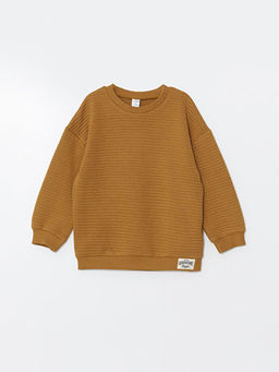 Bisiklet Yaka Basic Erkek Bebek Sweatshirt