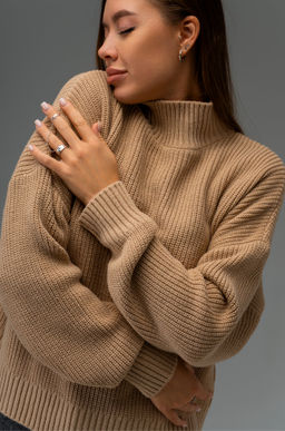 Женский свитер оверсайз из вязаного трикотажа Happyfox - Happy fox фото 2