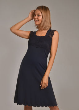 Ночная сорочка МИЛАНА (тёмно-синий №15)