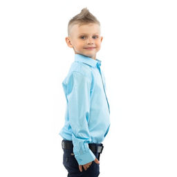 Рубашка детская Tsarevich Sky Blue фото 4