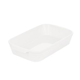 50390 GIPFEL Форма для запекания BIANCO прямоугольная, 36х20,5х6,5см, 2200мл. Материал: фарфор. Цвет: белый.