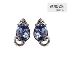 Серьги с кристаллами Swarovski