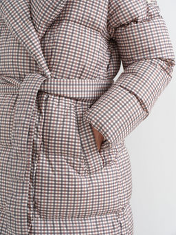 Conso/WDL 230502 - milk-nero Пуховое пальто  фото 3