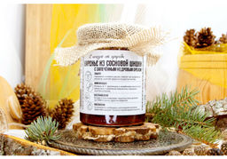 Варенье из Сосновой шишки с печеными кедровыми орешками 485 г Крафт упаковка