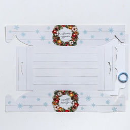 Цена за 5 шт. Коробка новогодняя для капкейка Happy New Year, 23×16×7.5 см