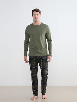 Standart Kal?p Ekose Erkek Pijama Tak?m?