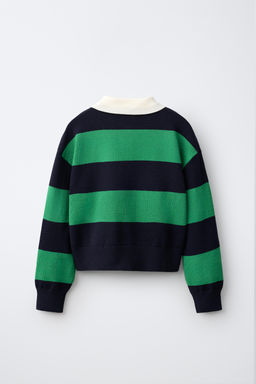 JERSEY CUELLO POLO RAYAS / rayas - Zara фото 3