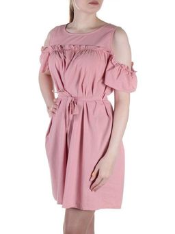 827 Платье хлопковое с поясом Fashion