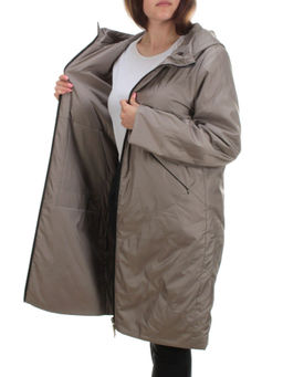 22098 DK.BEIGE Куртка демисезонная двухсторонняя женская (80 гр. синтепон) - Fashion фото 7