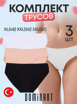 BA9991 Трусы-стандарт, 3 шт. БЕЖЕВЫЙ