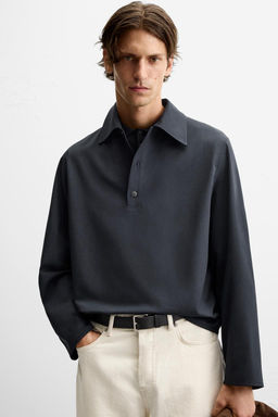 WOOL BLEND POLO SHIRT - Zara фото 5