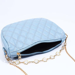 Сумка кросс-боди на молнии, цвет голубой - Simaland фото 7