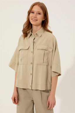 Женская рубашка с длинным рукавом в стиле каменного льна Неожиданная скидка в корзине - U.s. polo assn фото 4