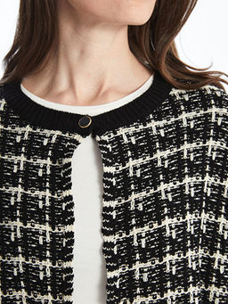 Bisiklet Yaka Desenli Kad?n Triko H?rka