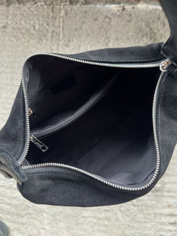 Женская замшевая сумка 8128-8 Черный - Sergio valentini фото 5