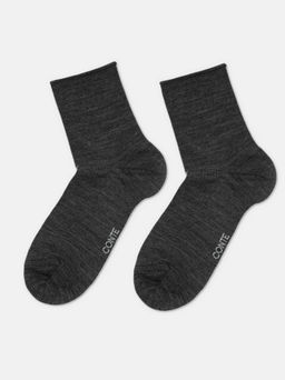 Цена за 2 пары. Носки Удлиненные CONTE COMFORT Удлиненные теплые носки с шерстью темно-серый - Conte elegant фото 6