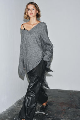 OVERSIZED WOOL SWEATER - Zara фото 4