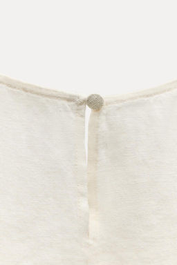 ZW COLLECTION 100% LINEN TOP WITH TIES - Zara фото 26