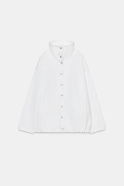 CHAQUETA OVERSIZE COSTURAS / Blanco - Zara фото 5