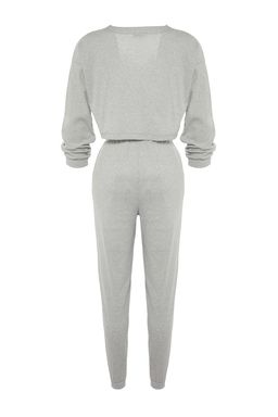 Trendyolmilla Pembe Fitilli Pamuklu Nak?sl? Orme Pijama Tak?m? THMAW22PT0511 фото 8