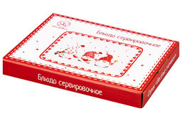 Блюдо прямоугольное 20*15,3*2,2 см Весёлые гномики. - Elan gallery фото 10