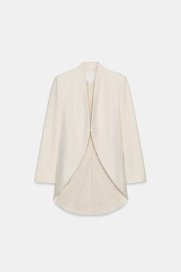 BLAZER LARGA SIN SOLAPA ZW COLLECTION / Beige claro - Zara фото 8