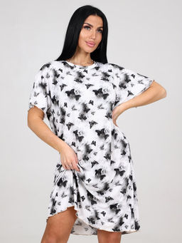 38 ТУНИКА ЖЕНСКАЯ (Бабочки на белом) - А-дина фото 2