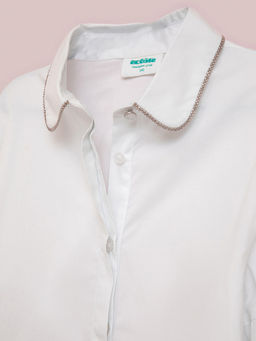 20240260182, Блузка детская для девочек Moses белый Acoola  фото 3