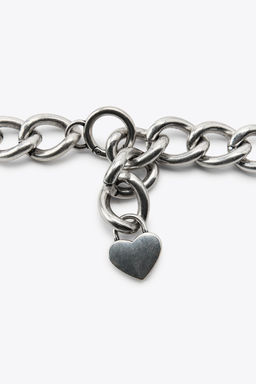 LEATHER CONTRAST CHAIN BELT - Zara фото 2