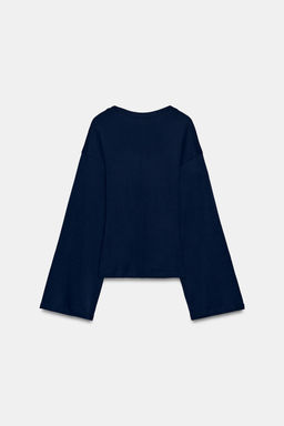 CAMISETA ENTALLADA SUPIMA® / Marino - Zara фото 5