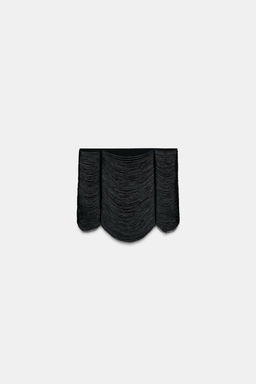 FRINGED MINI SKIRT - Zara фото 9
