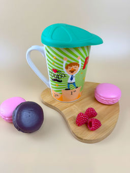 Кружка 400мл с силик. крышкой 3618C OLS-662-6