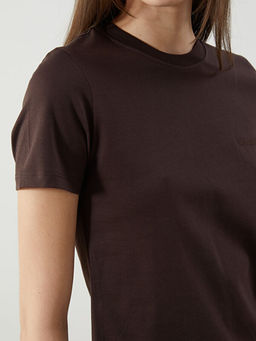 Bisiklet Yaka Nak??l? Kad?n Ti??rt